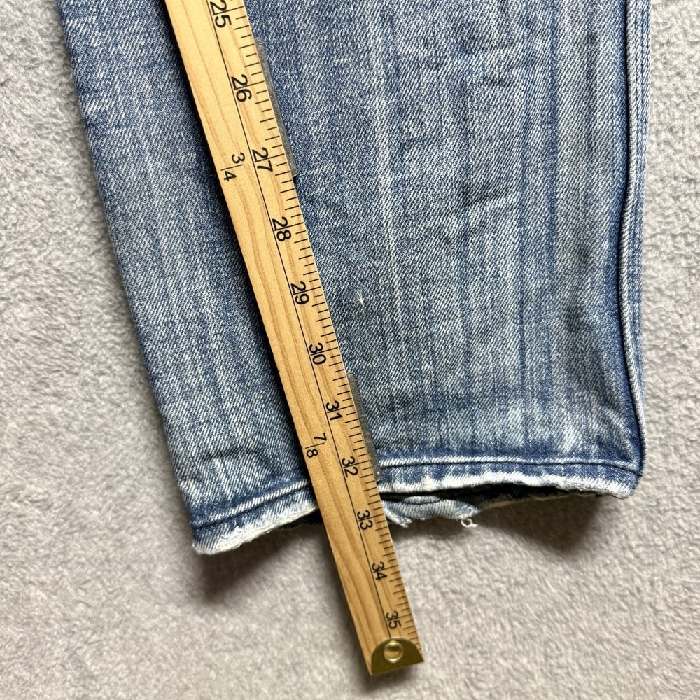 Diesel Jeans Men 31x34 Reslim Slim Straight Light Wash Whiskered Y2K Italy 00796 - Picture 14 of 15